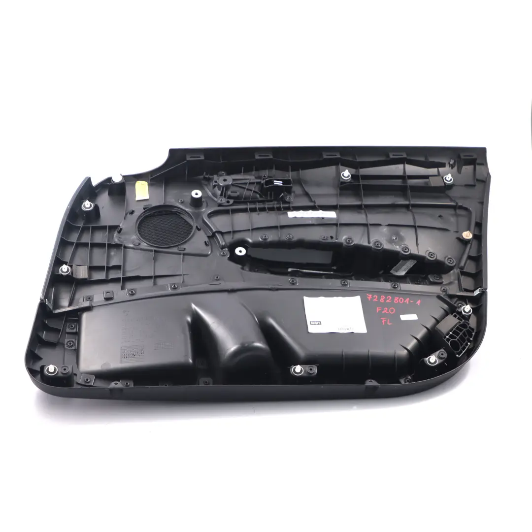 BMW F20 Delantero Izquierdo Forro Puerta Tarjeta Tela Negro Rojo - SKU 7282801-1 - Número de pieza 7282801