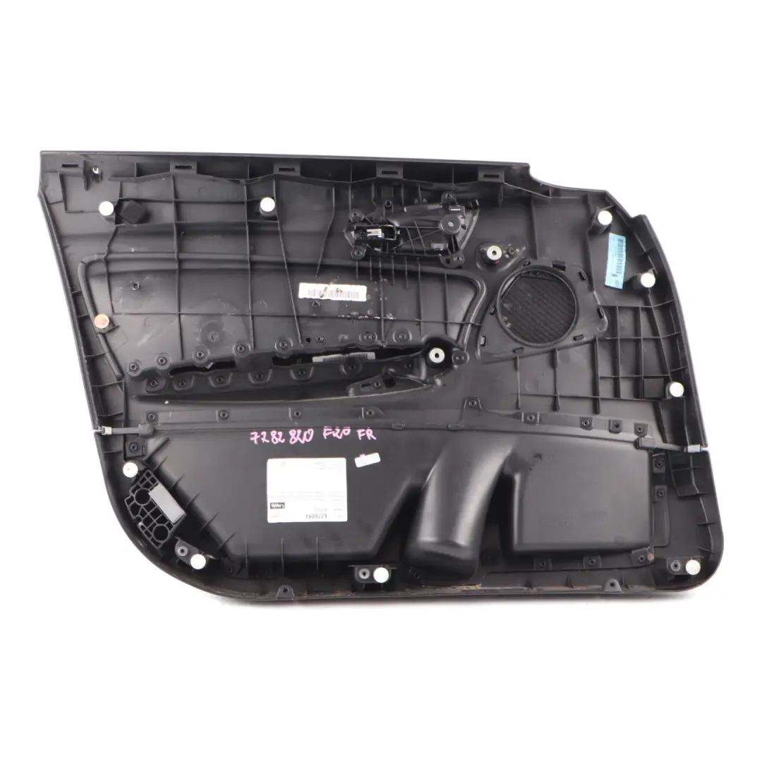 Front Right O/S Door Lining Card Leather Dakota Black to BMW F20 with Part number 7282820 BMW F20 Front Right O/S Door Lining Card Leather Dakota Black - SKU 7282820 - Part number 7282820