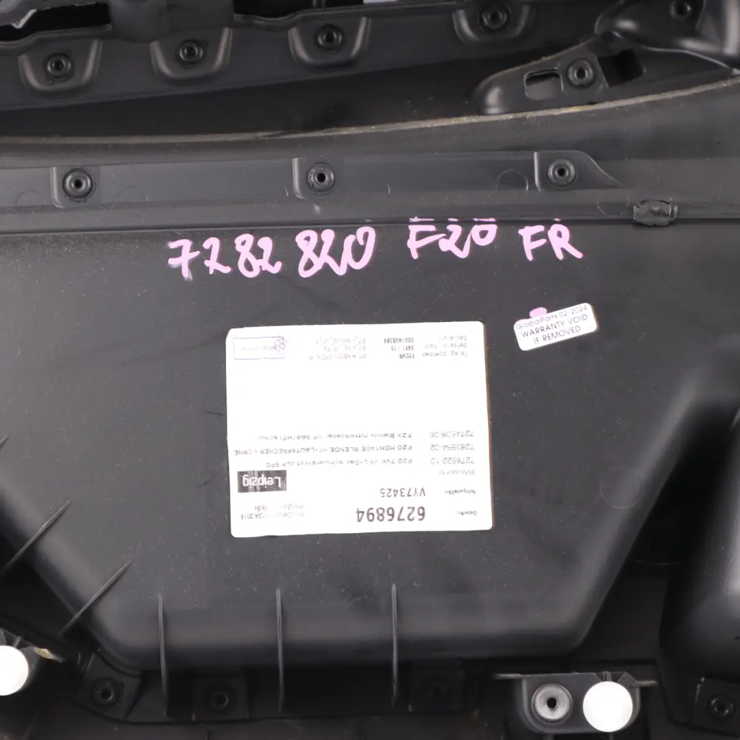 Front Right O/S Door Lining Card Leather Dakota Black to BMW F20 with Part number 7282820 BMW F20 Front Right O/S Door Lining Card Leather Dakota Black - SKU 7282820 - Part number 7282820