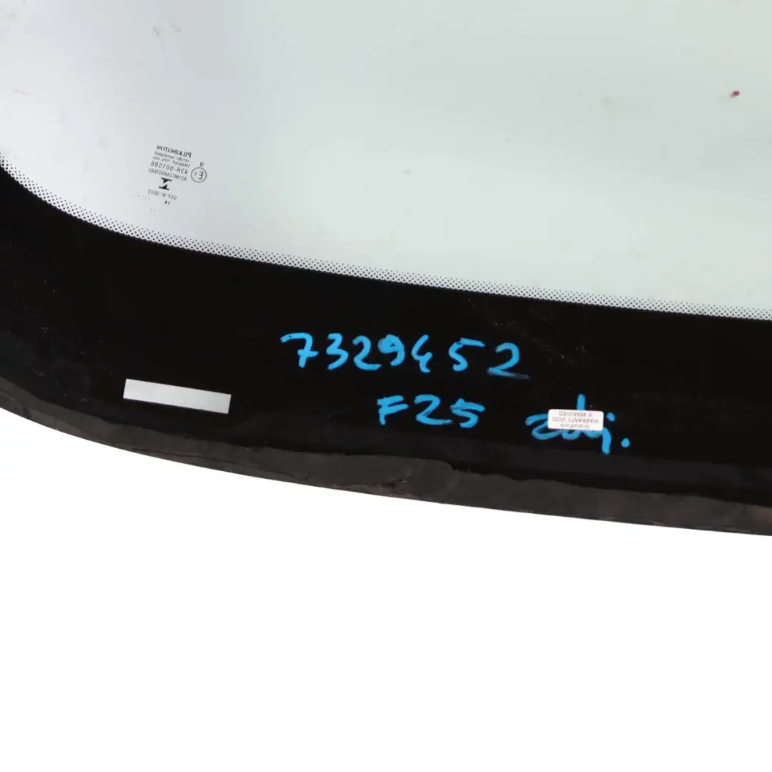 Windscreen Glass Front Window Glazing Green AS1 to BMW X3 F25 with Part number 7283827 BMW X3 F25 Windscreen Glass Front Window Glazing Green AS1 - SKU 7283827 - Part number 7283827