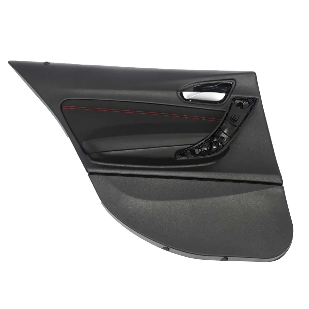 Left N/S Door Lining Card Panel Trim Cloth Fabric Black Red to BMW F20 Rear with Part number 7283971 BMW F20 Rear Left N/S Door Lining Card Panel Trim Cloth Fabric Black Red - SKU 7283971 - Part number 7283971