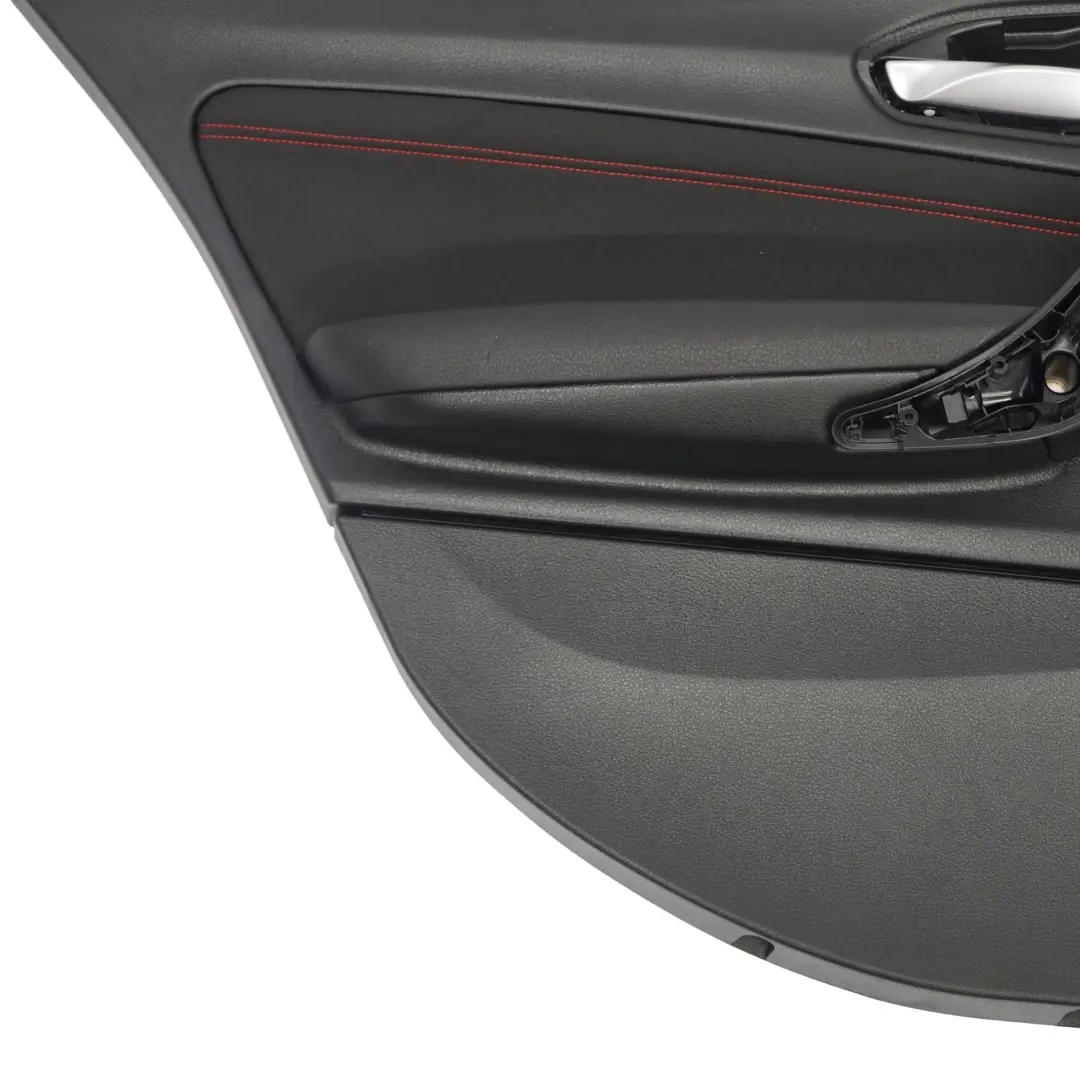 BMW F20 Rear Left N/S Door Lining Card Panel Trim Cloth Fabric Black Red - SKU 7283971 - Part number 7283971