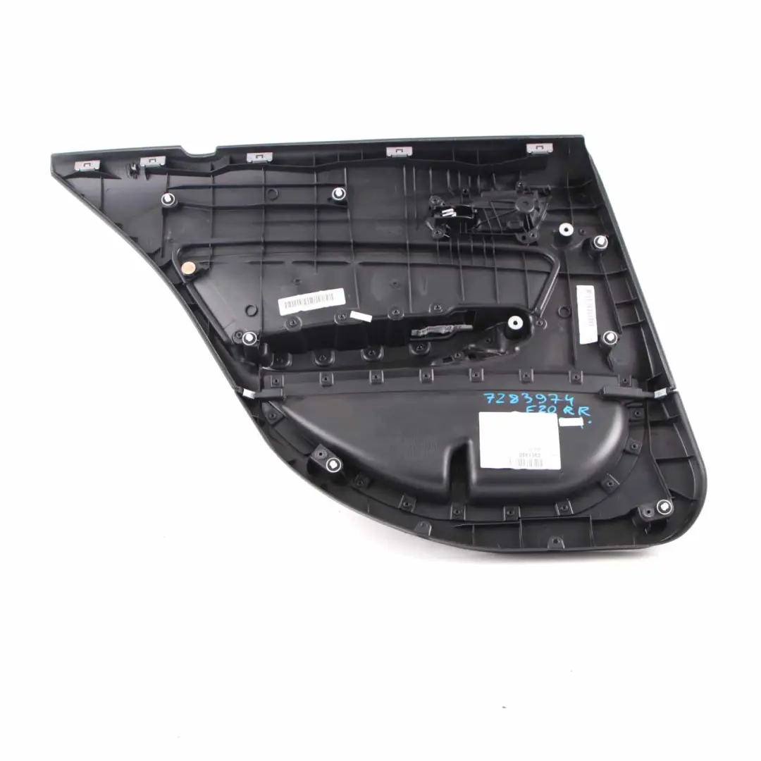 Tapicerka Boczek Drzwi Prawy Tył Antracyt do BMW F20 o numerze 7283974 BMW F20 Tapicerka Boczek Drzwi Prawy Tył Antracyt - SKU 7283974 - Numer Części 7283974