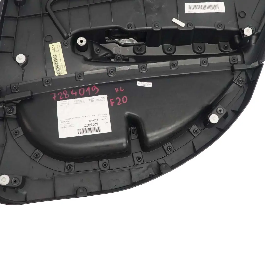 BMW F20 Door Card Rear Left N/S Lining Cloth Fabric Red Anthracite - SKU 7284019 - Part number 7284019