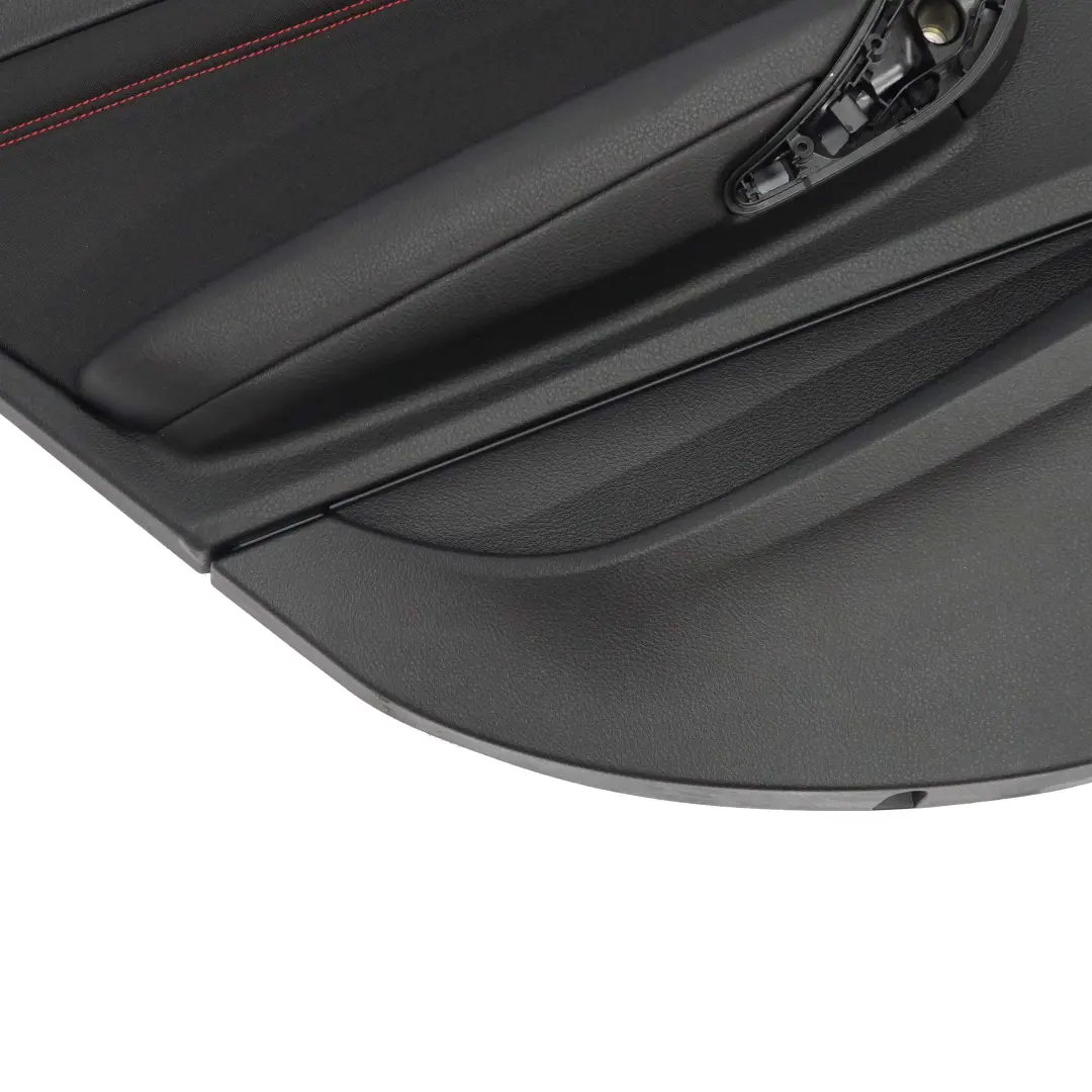 Tarjeta De Puerta Trasera Izquierda Forro Tela Rojo Antracita para BMW F20 con número de pieza 7284019 BMW F20 Tarjeta De Puerta Trasera Izquierda Forro Tela Rojo Antracita - SKU 7284019 - Número de pieza 7284019