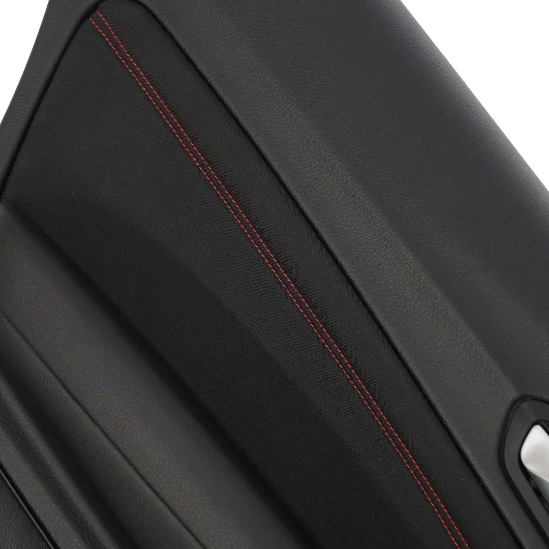 Tarjeta De Puerta Trasera Izquierda Forro Tela Rojo Antracita para BMW F20 con número de pieza 7284019 BMW F20 Tarjeta De Puerta Trasera Izquierda Forro Tela Rojo Antracita - SKU 7284019 - Número de pieza 7284019