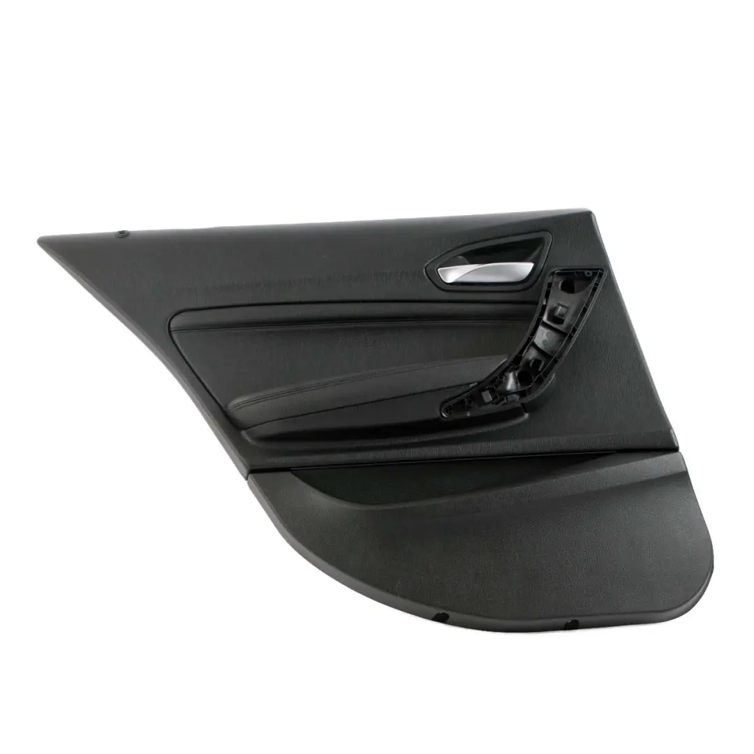 BMW F20 Panel de Tarjeta de Puerta Trasera Izquierda Forro Tapa Cuero Negro - SKU 7284027 - Número de pieza 7284027