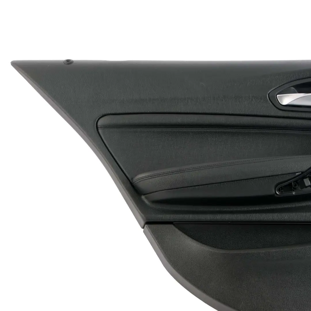 Door Card Panel Rear Left N/S Lining Cover Leather Black to BMW F20 with Part number 7284027 BMW F20 Door Card Panel Rear Left N/S Lining Cover Leather Black - SKU 7284027 - Part number 7284027