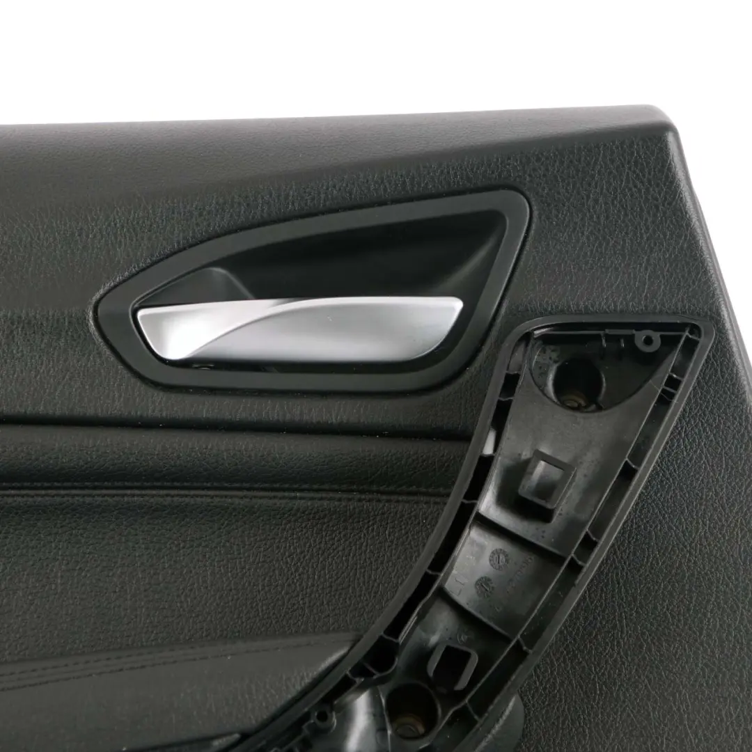 BMW F20 Pannello Porta Posteriore Sinistro Fodera Copertura Pelle Nero - SKU 7284027 - Numero di parte 7284027