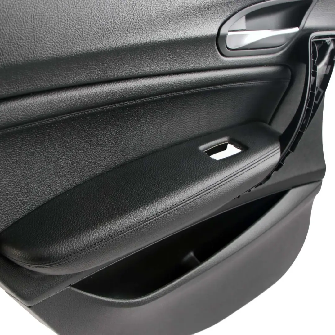 BMW F20 Panneau de Carte de Porte Arrière Gauche Cache Doublure Cuir Noir - SKU 7284027 - Numéro de pièce 7284027