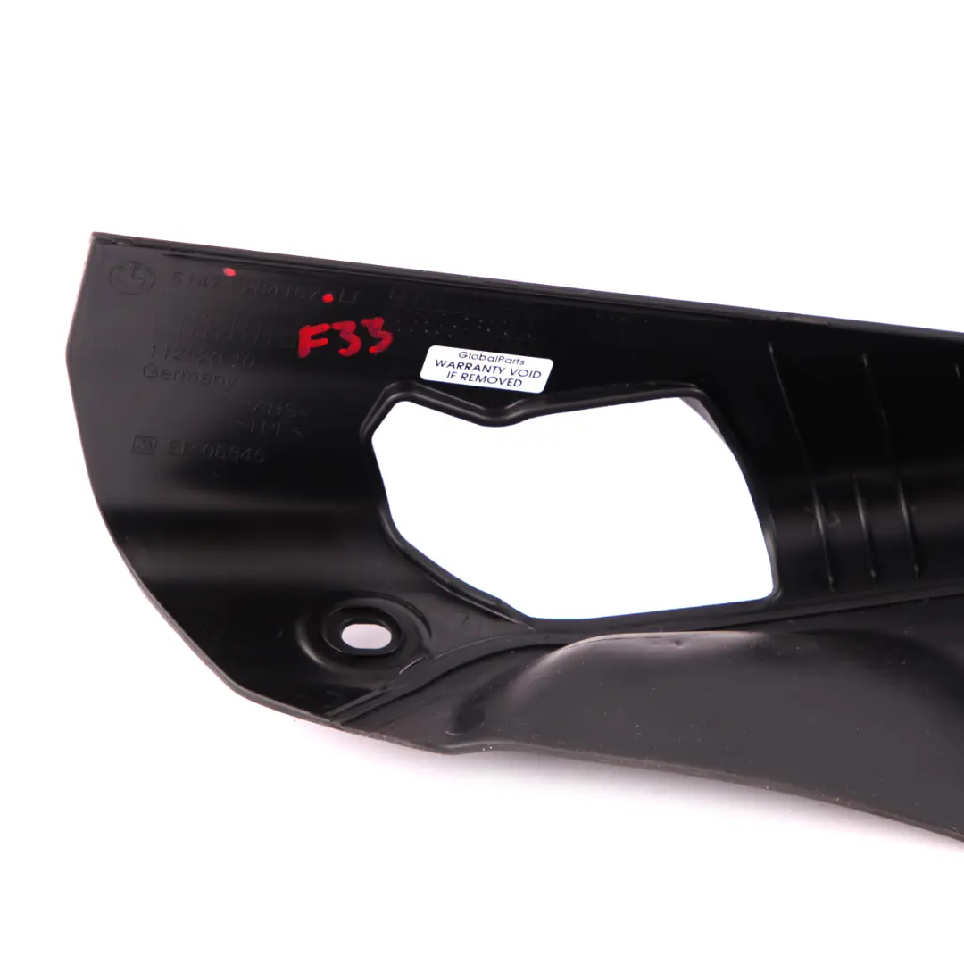 Couvercle de garniture de support de toit rigide gauche pour BMW F33 F83 M4 à propos du numéro de pièce 7284167 BMW F33 F83 M4 Couvercle de garniture de support de toit rigide gauche - SKU 7284167 - Numéro de pièce 7284167