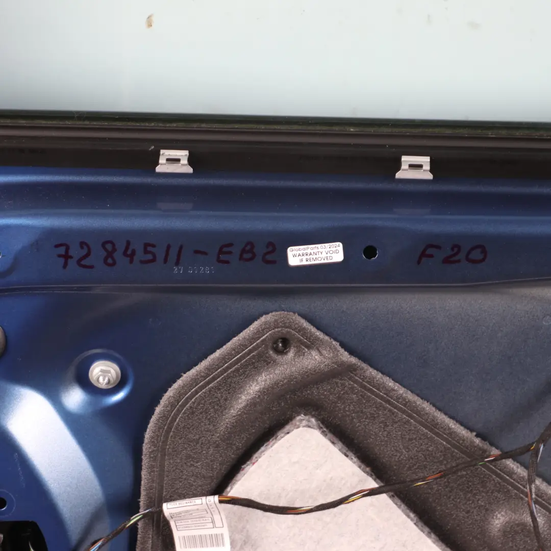Door Front Left N/S BMW F20 Estorilblau Estoril Blue 2 Metallic - B45 to with Part number 7284511 Door Front Left N/S BMW F20 Estorilblau Estoril Blue 2 Metallic - B45 - SKU 7284511-EB2 - Part number 7284511