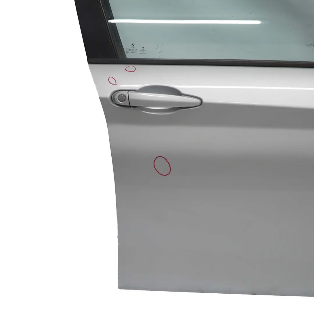 Porta Anteriore Destra O/S Glacier Silver Silber Metallic - A83 per BMW F20 con numero di parte 7284512 BMW F20 Porta Anteriore Destra O/S Glacier Silver Silber Metallic - A83 - SKU 7284512-GSB1 - Numero di parte 7284512