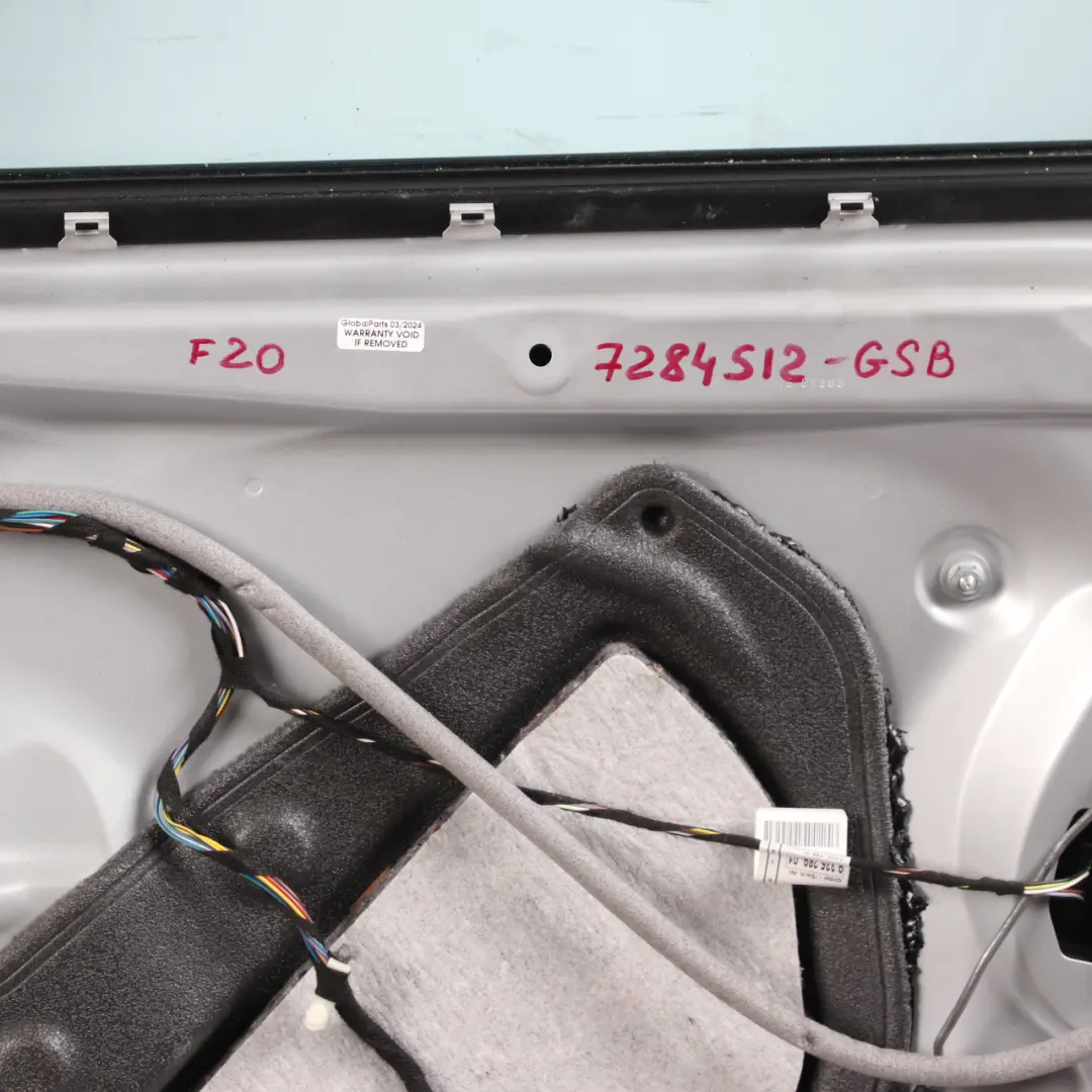 Front Right Door O/S Glaciersilber Glacier Silver Metallic - A83 to BMW F20 with Part number 7284512 BMW F20 Front Right Door O/S Glaciersilber Glacier Silver Metallic - A83 - SKU 7284512-GSB - Part number 7284512