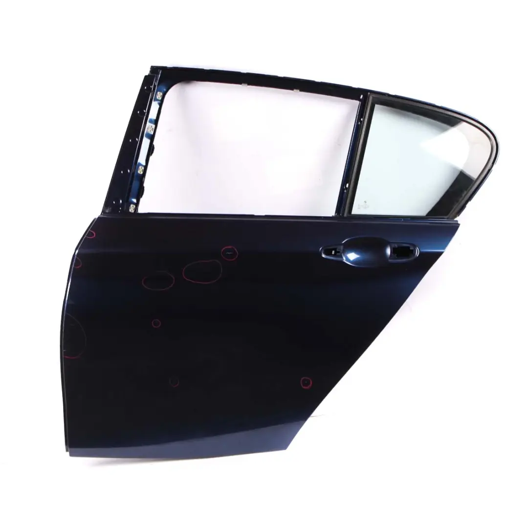 Door Rear Left N/S Tiefseeblau Blau Deep Sea Blue Metallic - A76 to BMW F20 with Part number 7284515 BMW F20 Door Rear Left N/S Tiefseeblau Blau Deep Sea Blue Metallic - A76 - SKU 7284515-DSB1 - Part number 7284515