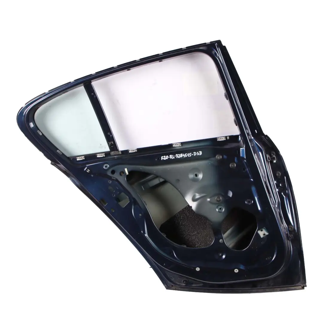 Door Rear Left N/S Tiefseeblau Blau Deep Sea Blue Metallic - A76 to BMW F20 with Part number 7284515 BMW F20 Door Rear Left N/S Tiefseeblau Blau Deep Sea Blue Metallic - A76 - SKU 7284515-DSB1 - Part number 7284515