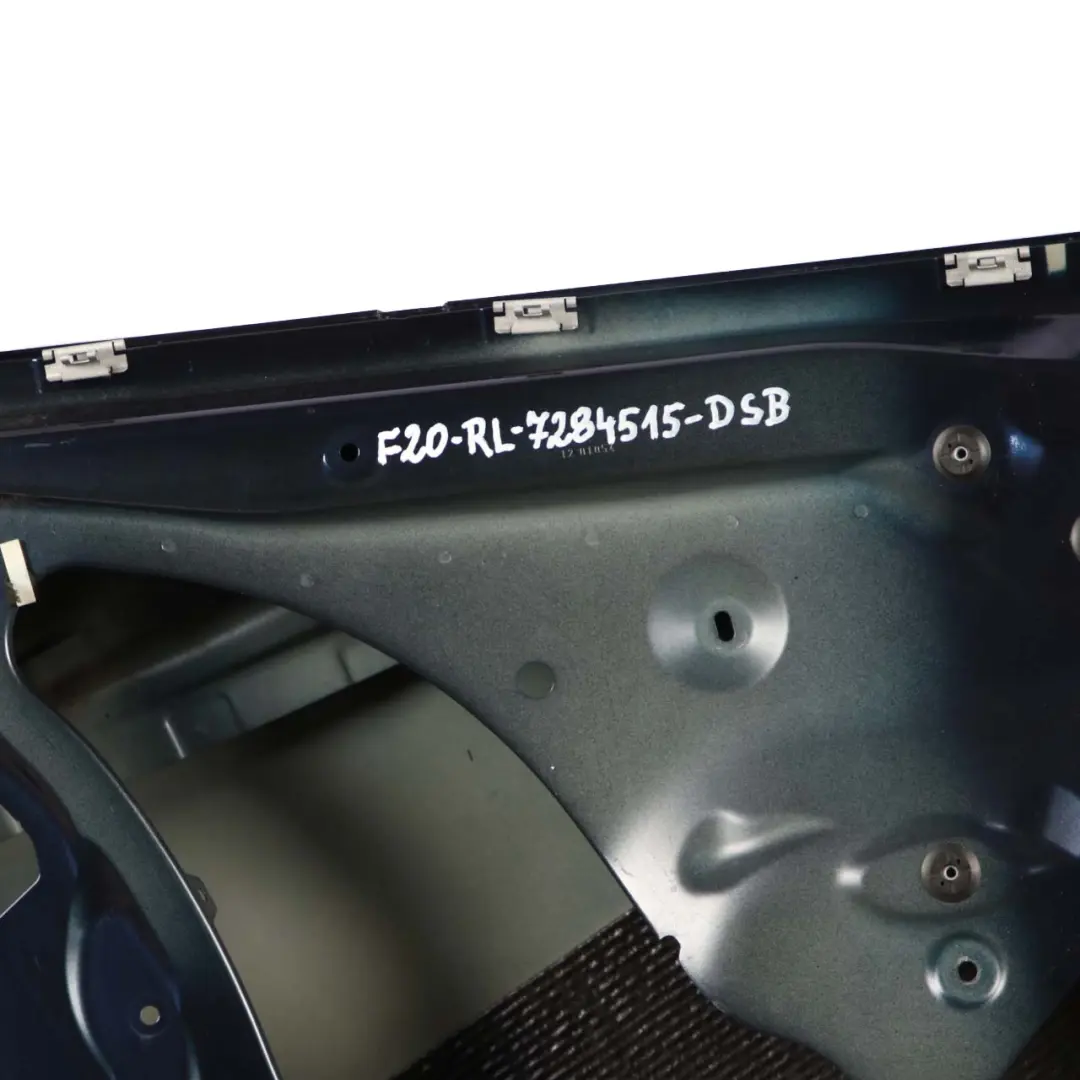 Door Rear Left N/S Tiefseeblau Blau Deep Sea Blue Metallic - A76 to BMW F20 with Part number 7284515 BMW F20 Door Rear Left N/S Tiefseeblau Blau Deep Sea Blue Metallic - A76 - SKU 7284515-DSB1 - Part number 7284515