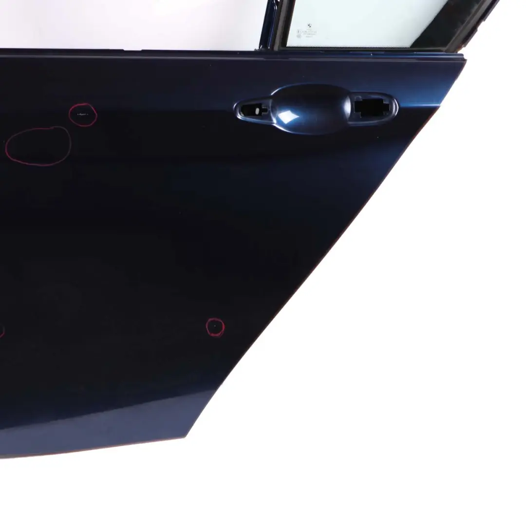 Door Rear Left N/S Tiefseeblau Blau Deep Sea Blue Metallic - A76 to BMW F20 with Part number 7284515 BMW F20 Door Rear Left N/S Tiefseeblau Blau Deep Sea Blue Metallic - A76 - SKU 7284515-DSB1 - Part number 7284515