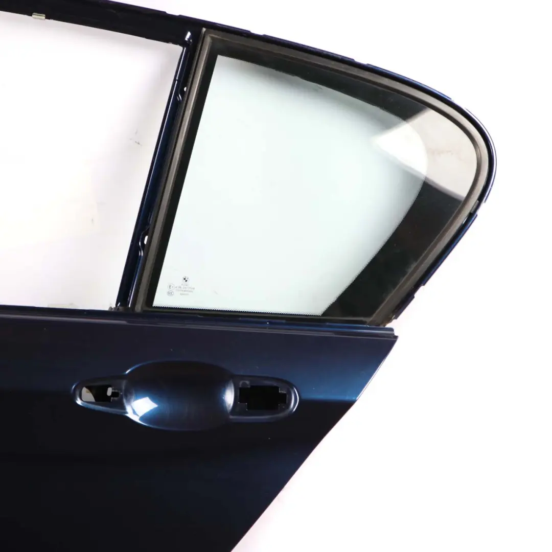 Door Rear Left N/S Tiefseeblau Blau Deep Sea Blue Metallic - A76 to BMW F20 with Part number 7284515 BMW F20 Door Rear Left N/S Tiefseeblau Blau Deep Sea Blue Metallic - A76 - SKU 7284515-DSB1 - Part number 7284515