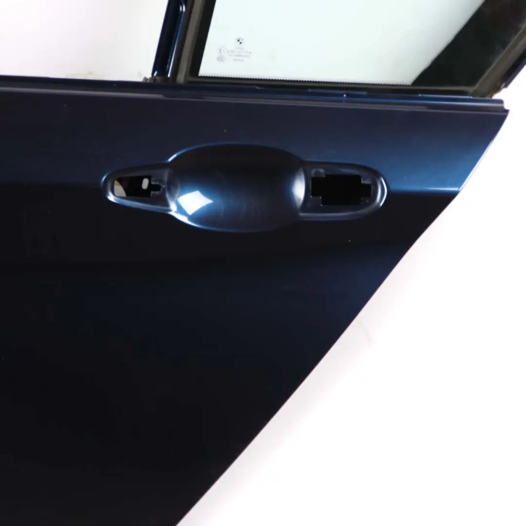 Door Rear Left N/S Tiefseeblau Blau Deep Sea Blue Metallic - A76 to BMW F20 with Part number 7284515 BMW F20 Door Rear Left N/S Tiefseeblau Blau Deep Sea Blue Metallic - A76 - SKU 7284515-DSB1 - Part number 7284515