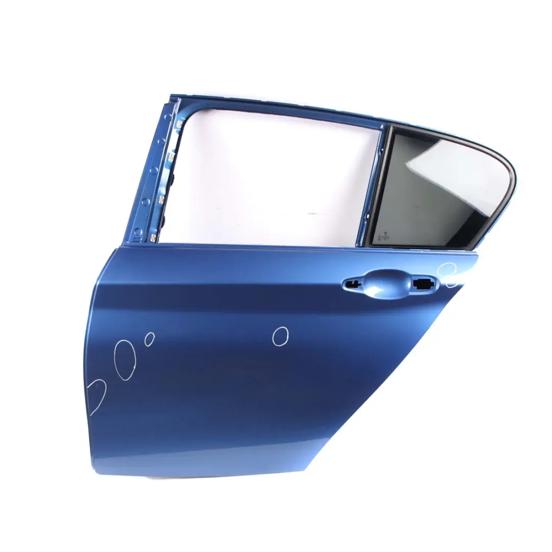 Left Door N/S Estorilblau Estoril Blue 2 Metallic - B45 to BMW 1 Series F20 Rear with Part number 7284515 BMW 1 Series F20 Rear Left Door N/S Estorilblau Estoril Blue 2 Metallic - B45 - SKU 7284515-EB - Part number 7284515
