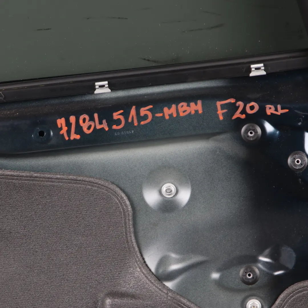 Door Shell Rear Left N/S Midnight Blue Metallic - B38 to BMW F20 with Part number 7284515 BMW F20 Door Shell Rear Left N/S Midnight Blue Metallic - B38 - SKU 7284515-MBM - Part number 7284515