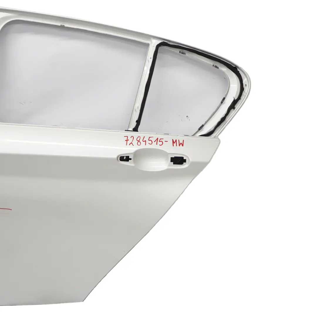 Left Door N/S Mineralweiss White Metallic - A96 to BMW F20 Rear with Part number 7284515 BMW F20 Rear Left Door N/S Mineralweiss White Metallic - A96 - SKU 7284515-MW - Part number 7284515