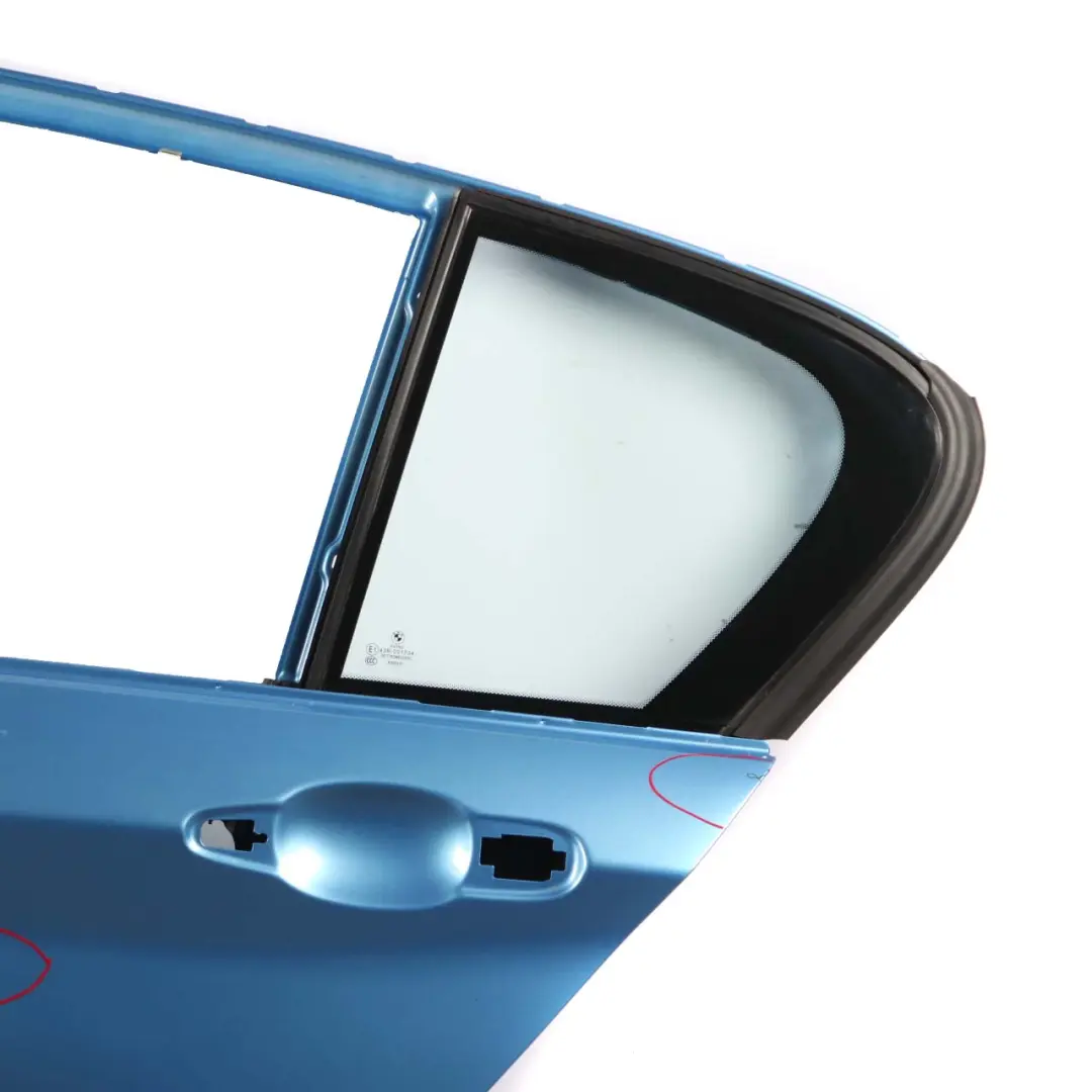 Door Rear Left N/S Seaside Blue Metallic - C1R to BMW F20 with Part number 7284515 BMW F20 Door Rear Left N/S Seaside Blue Metallic - C1R - SKU 7284515-SBM - Part number 7284515