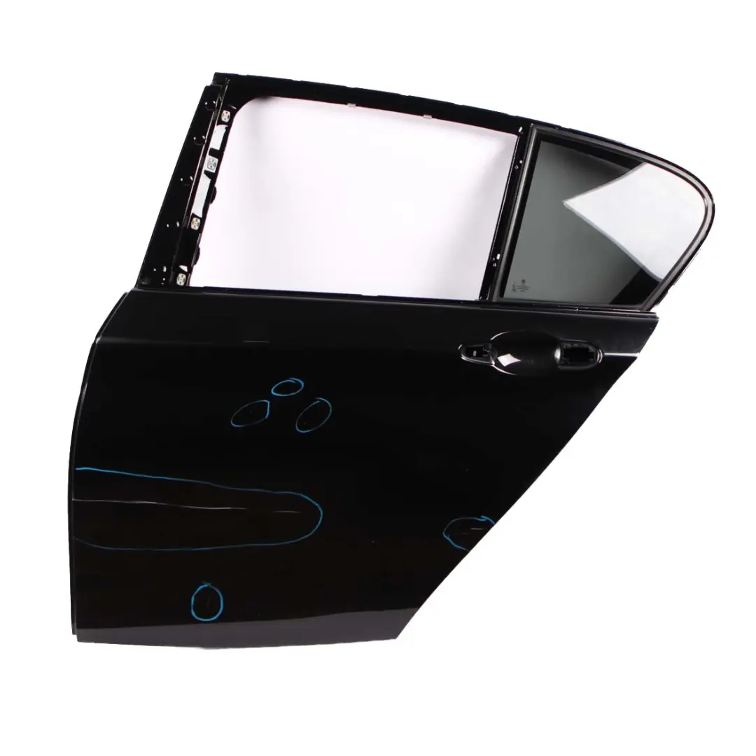 BMW 1 Series F20 Rear Left Door N/S Schwarz 2 Jet Black - 668 - SKU 7284515-SCH - Part number 7284515