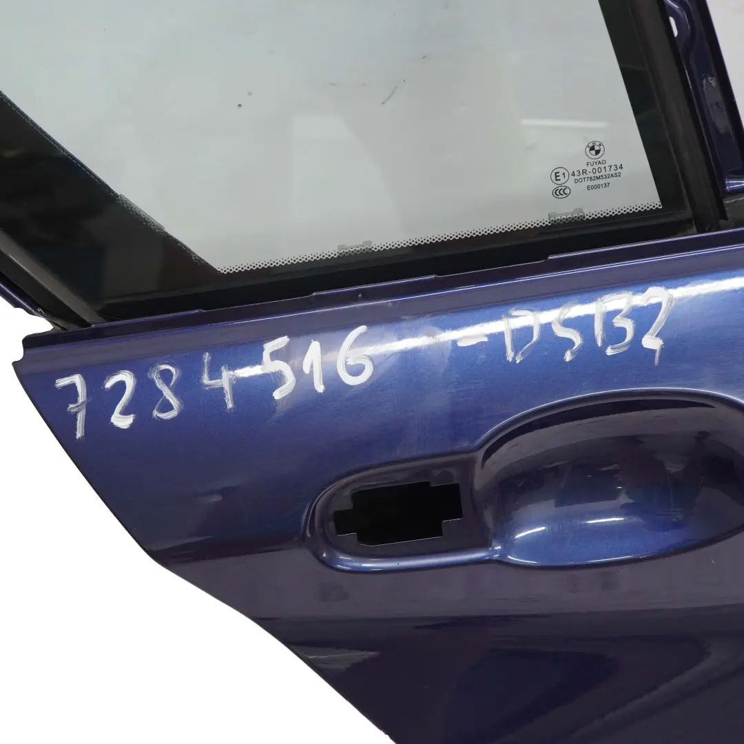 Puerta Trasera Derecha Tiefseeblau Deep Sea Blue Metallic - A76 para BMW F20 con número de pieza 7284516 BMW F20 Puerta Trasera Derecha Tiefseeblau Deep Sea Blue Metallic - A76 - SKU 7284516-DSB2 - Número de pieza 7284516