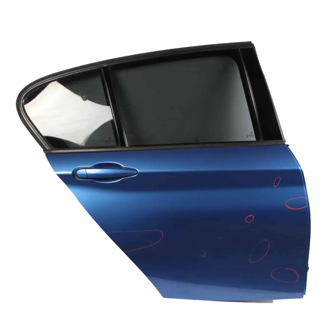 Door Rear Right O/S BMW F20 Estorilblau Estoril Blue II Metallic - B45 to with Part number 7284516 Door Rear Right O/S BMW F20 Estorilblau Estoril Blue II Metallic - B45 - SKU 7284516-EB - Part number 7284516