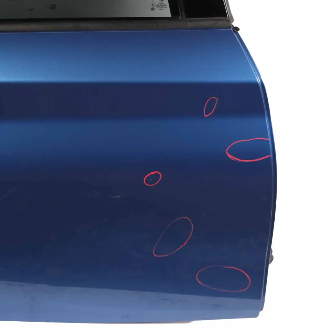 Door Rear Right O/S BMW F20 Estorilblau Estoril Blue II Metallic - B45 to with Part number 7284516 Door Rear Right O/S BMW F20 Estorilblau Estoril Blue II Metallic - B45 - SKU 7284516-EB - Part number 7284516