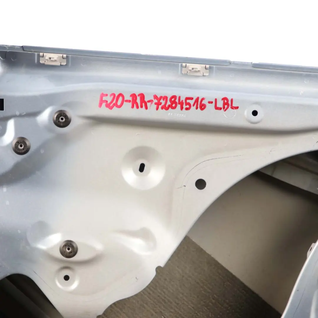 Right Door O/S Liquid Blue Metallic - B40 to BMW 1 Series F20 Rear with Part number 7284516 BMW 1 Series F20 Rear Right Door O/S Liquid Blue Metallic - B40 - SKU 7284516-LBL - Part number 7284516