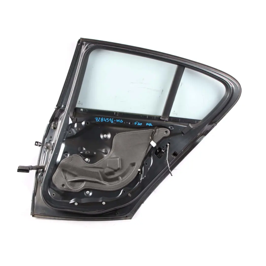 Right Door O/S Mineralgrau Mineral Grey Metallic - B39 to BMW F20 Rear with Part number 7284516 BMW F20 Rear Right Door O/S Mineralgrau Mineral Grey Metallic - B39 - SKU 7284516-MG - Part number 7284516