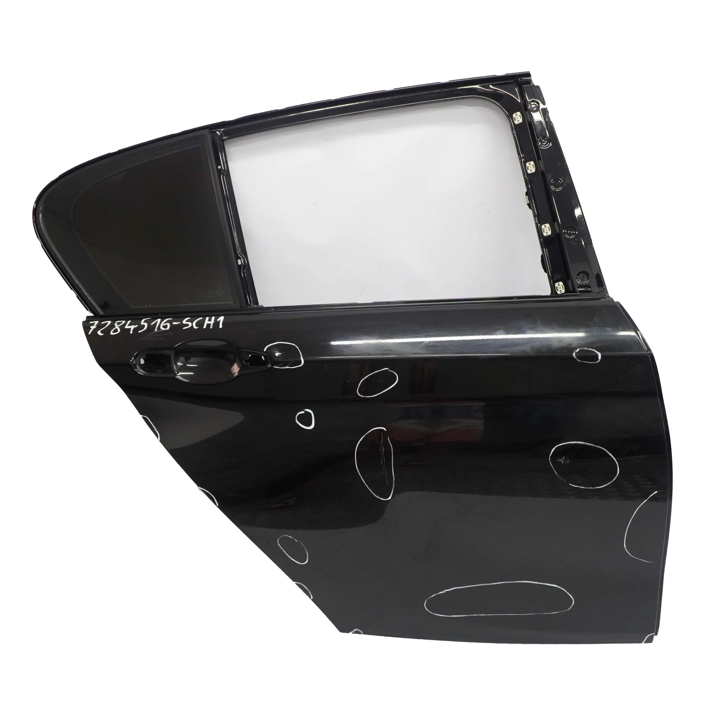 BMW F20 Porta Posteriore Destra O/S Schwarz Nero - 668