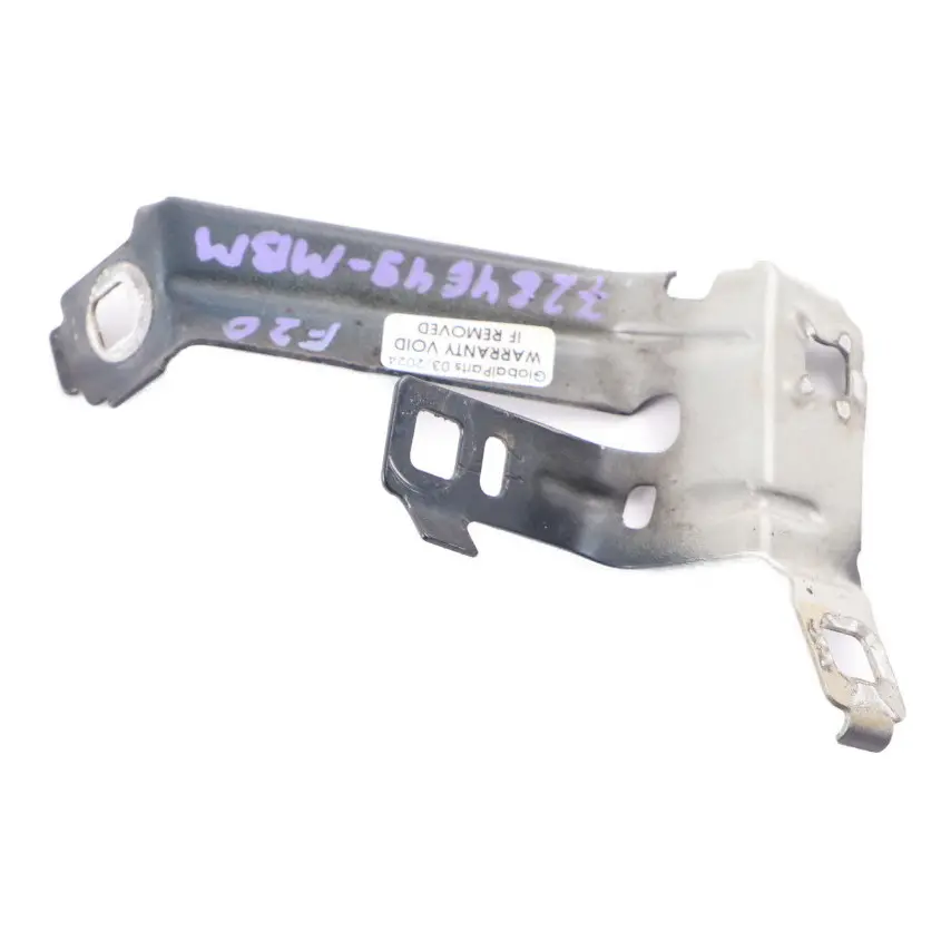 Staffa Pannello Laterale Parafango Anteriore Sinistro Blu Notte B38 per BMW F20 con numero di parte 7284649 BMW F20 Staffa Pannello Laterale Parafango Anteriore Sinistro Blu Notte B38 - SKU 7284649-MBM - Numero di parte 7284649