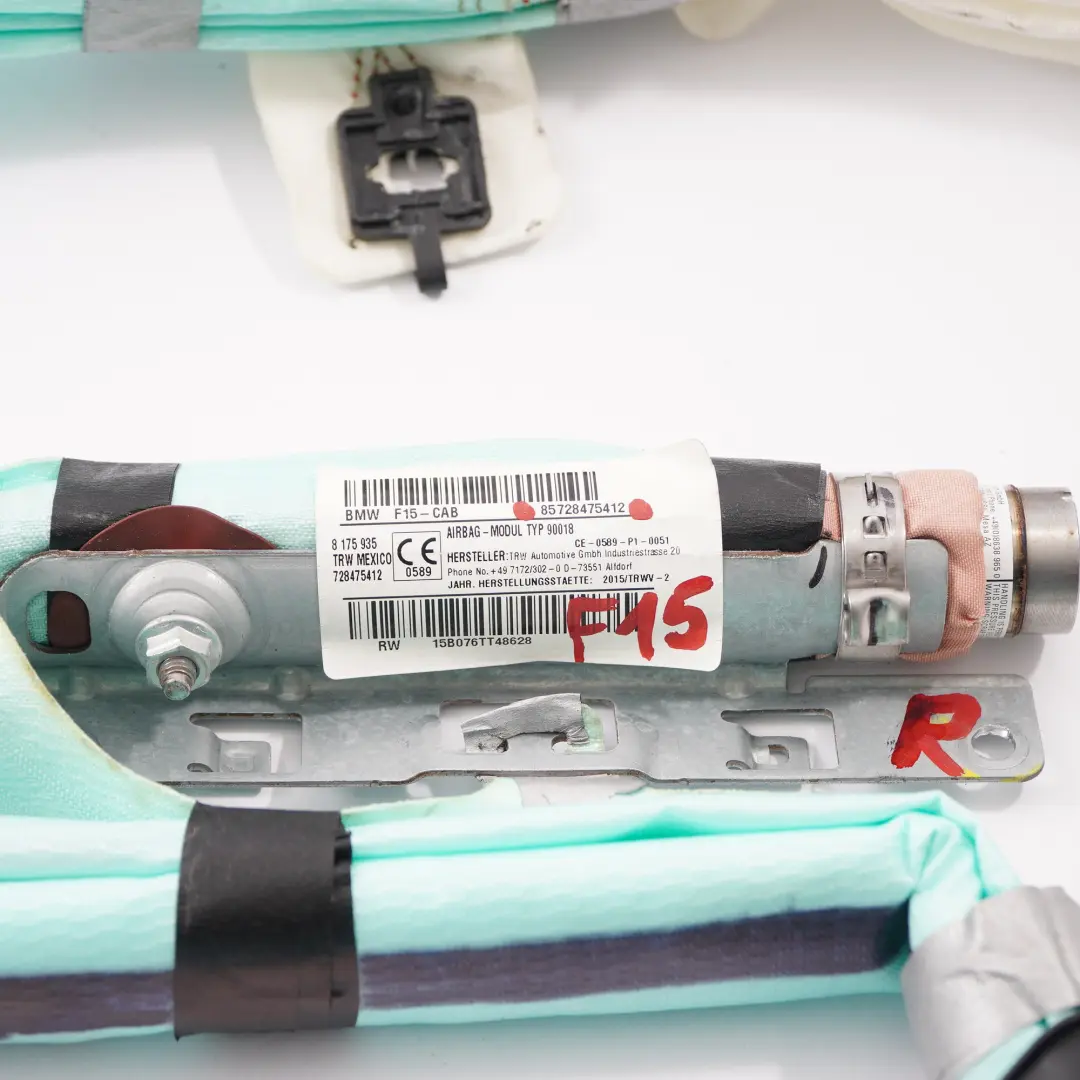 Modulo Aria Testa Tetto Lato Tendina Destra per BMW X5 F15 con numero di parte 7284754 BMW X5 F15 Modulo Aria Testa Tetto Lato Tendina Destra - SKU 7284754 - Numero di parte 7284754