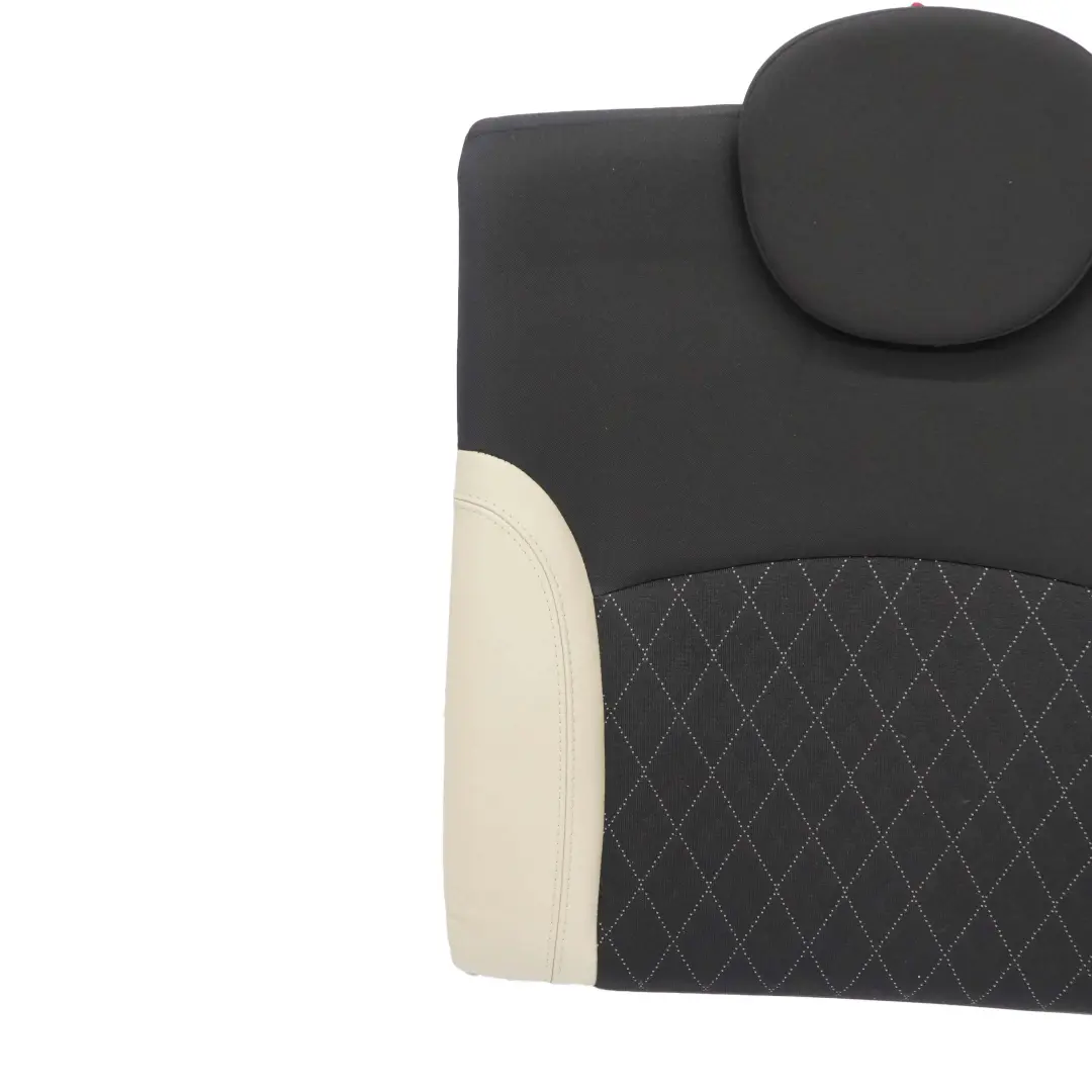 Left Seat N/S Cloth Leather Backrest Polar Beige to Mini Cabrio R57 LCI Rear with Part number 7284825 Mini Cabrio R57 LCI Rear Left Seat N/S Cloth Leather Backrest Polar Beige - SKU 7284825 - Part number 7284825