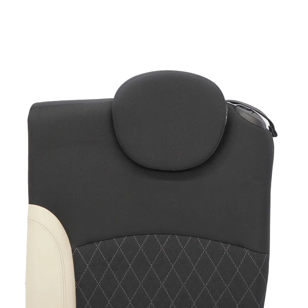 Bezug Lehne Links Stoff Leder Cross Check Polar Beige für Mini Cabrio R57 mit Teilenummer 7284825 Mini Cabrio R57 Bezug Lehne Links Stoff Leder Cross Check Polar Beige - SKU 7284825 - Teilenummer 7284825