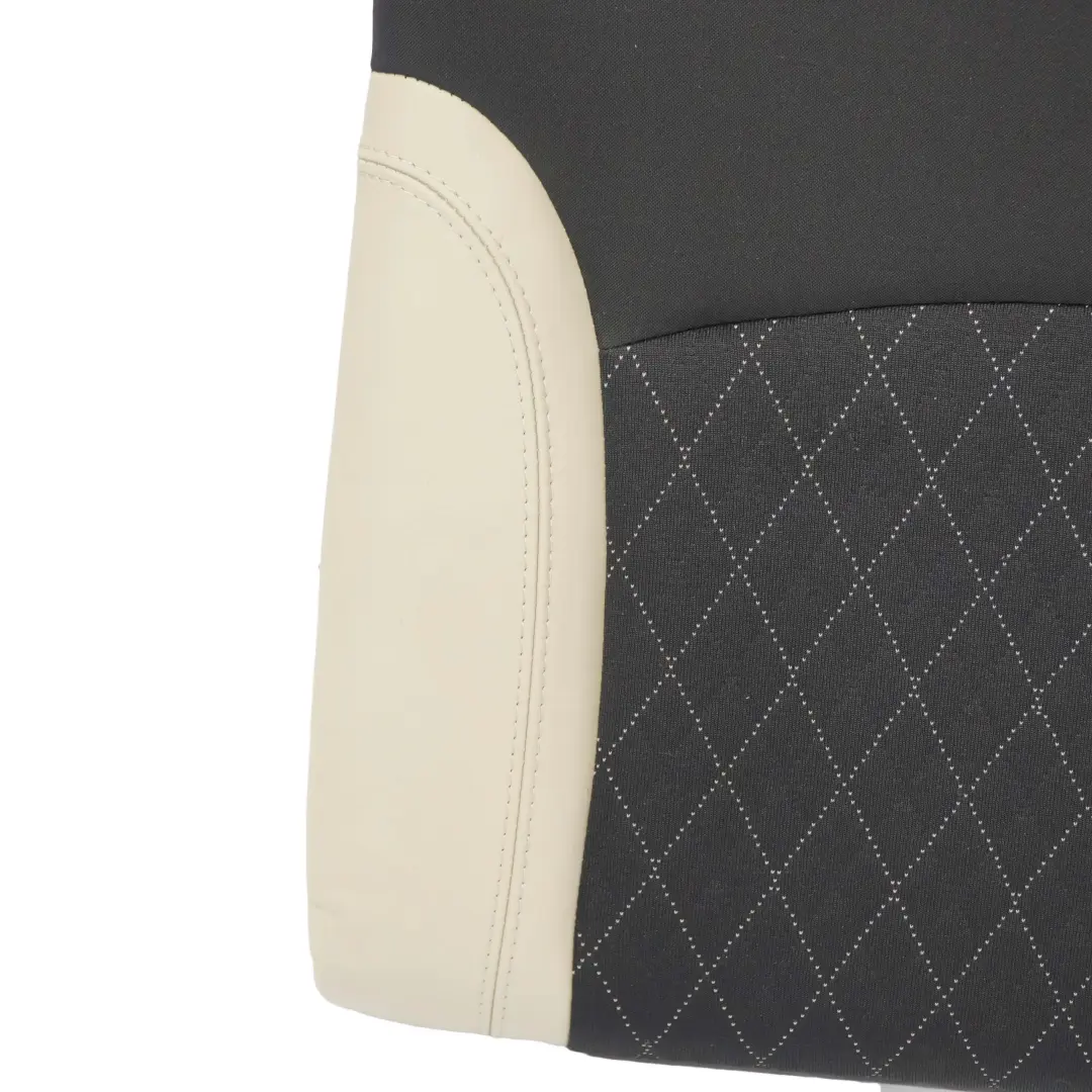 Asiento Trasero Izquierdo Tela Cuero Respaldo Beige Polar para Mini Cabrio R57 LCI con número de pieza 7284825 Mini Cabrio R57 LCI Asiento Trasero Izquierdo Tela Cuero Respaldo Beige Polar - SKU 7284825 - Número de pieza 7284825