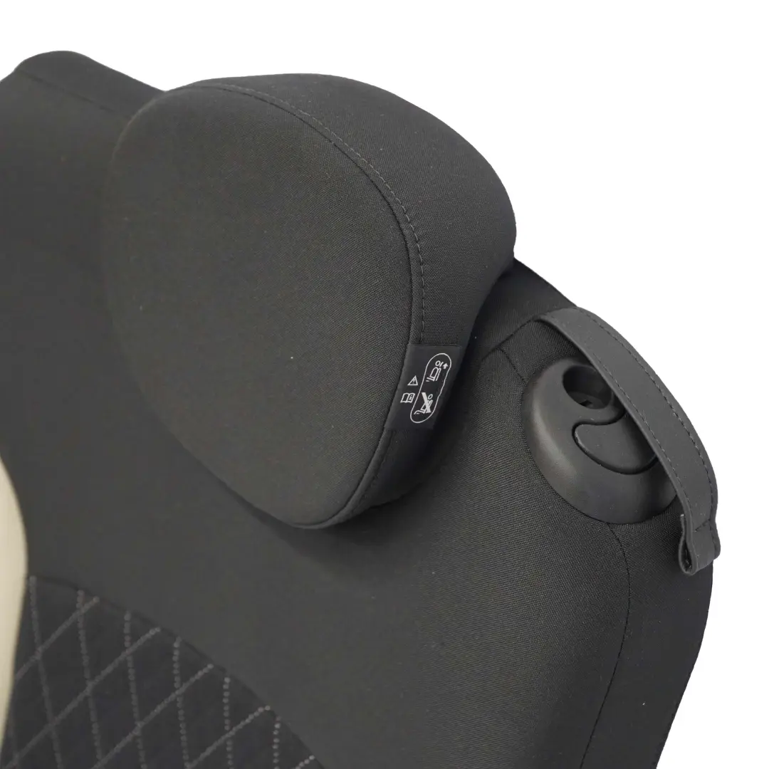 Bezug Lehne Links Stoff Leder Cross Check Polar Beige für Mini Cabrio R57 mit Teilenummer 7284825 Mini Cabrio R57 Bezug Lehne Links Stoff Leder Cross Check Polar Beige - SKU 7284825 - Teilenummer 7284825