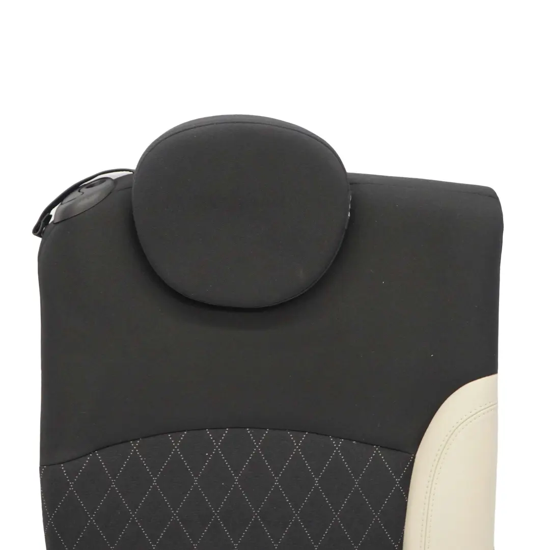 Mini Cabrio R57 LCI Rear Right Seat O/S Cloth Leather Backrest Polar Beige - SKU 7284826 - Part number 7284826