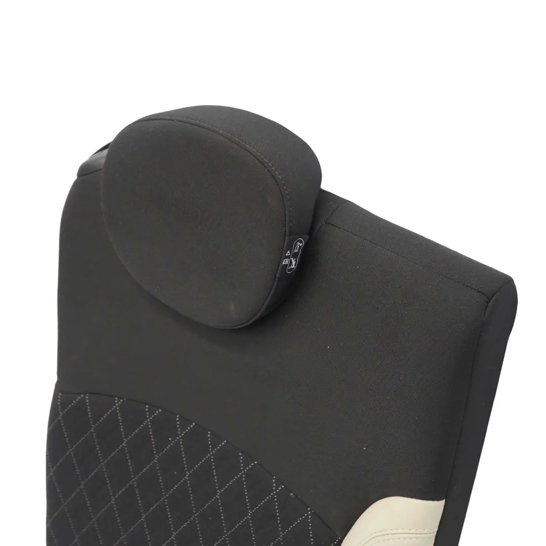 Right Seat O/S Cloth Leather Backrest Polar Beige to Mini Cabrio R57 LCI Rear with Part number 7284826 Mini Cabrio R57 LCI Rear Right Seat O/S Cloth Leather Backrest Polar Beige - SKU 7284826 - Part number 7284826