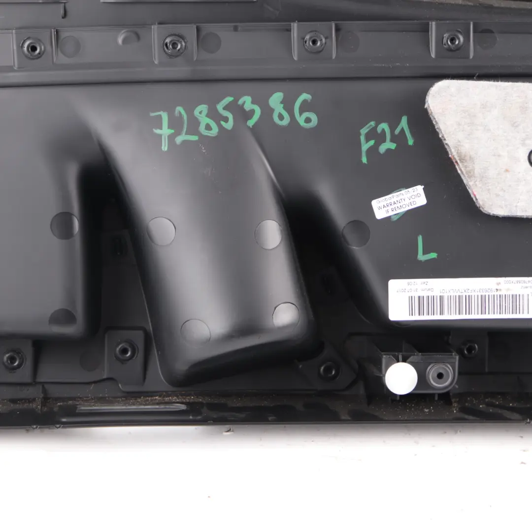 BMW F21 F22 Carte de Porte Avant Gauche Housse Doublure Porte Cuir Noir Dakota - SKU 7285385 - Numéro de pièce 7285385