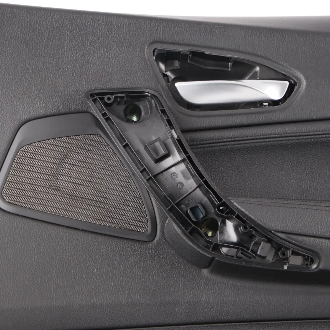 Door Card Front Right O/S Door Lining Cover Black Leather Dakota to BMW F21 F22 with Part number 7285386 BMW F21 F22 Door Card Front Right O/S Door Lining Cover Black Leather Dakota - SKU 7285386 - Part number 7285386