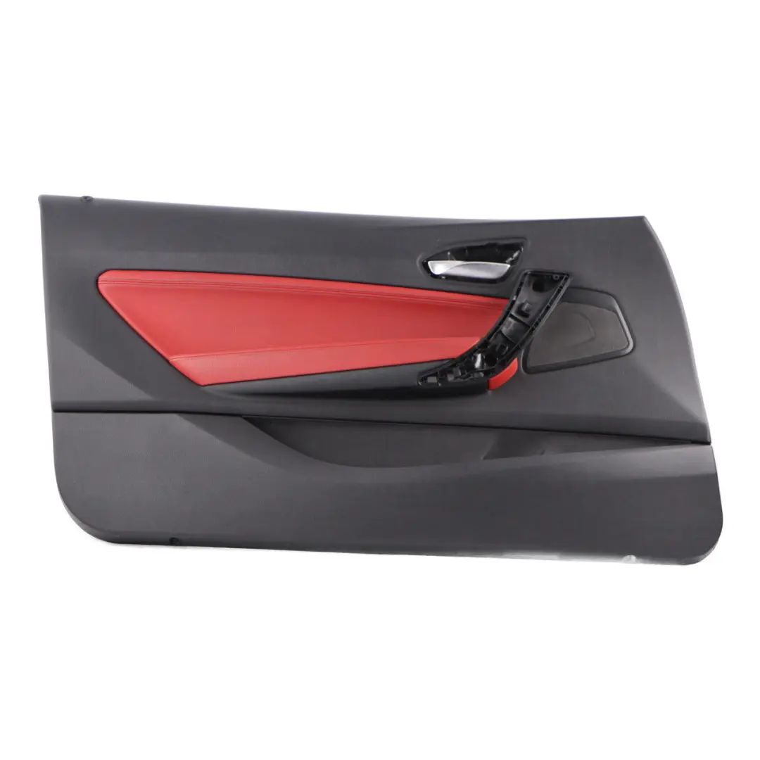 Door Card Front Left N/S Door Lining Leather Coral Red to BMW F21 F22 with Part number 7285389 BMW F21 F22 Door Card Front Left N/S Door Lining Leather Coral Red - SKU 7285389-1 - Part number 7285389