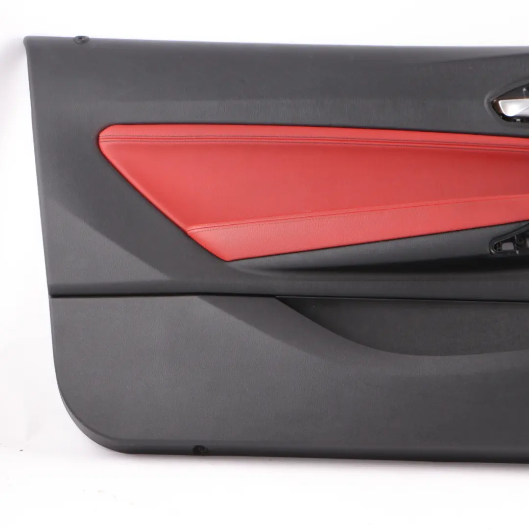 Door Card Front Left N/S Door Lining Leather Coral Red to BMW F21 F22 with Part number 7285389 BMW F21 F22 Door Card Front Left N/S Door Lining Leather Coral Red - SKU 7285389-1 - Part number 7285389