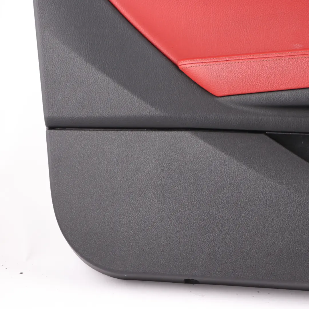 Door Card Front Left N/S Door Lining Leather Coral Red to BMW F21 F22 with Part number 7285389 BMW F21 F22 Door Card Front Left N/S Door Lining Leather Coral Red - SKU 7285389-1 - Part number 7285389