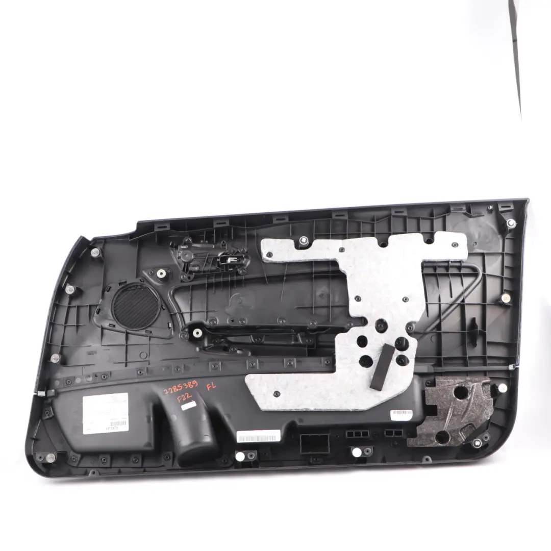 BMW F21 F22 Scheda Porta Anteriore Sinistra Fodera Pelle Rosso Corallo - SKU 7285389 - Numero di parte 7285389