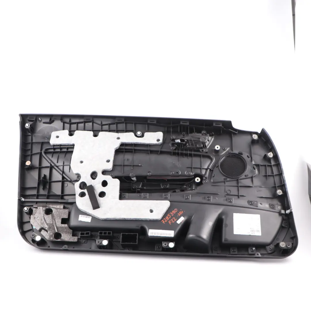 Tarjeta Puerta Delantera Derecha Forro Cuero Rojo Coral para BMW F21 F22 con número de pieza 7285390 BMW F21 F22 Tarjeta Puerta Delantera Derecha Forro Cuero Rojo Coral - SKU 7285390 - Número de pieza 7285390